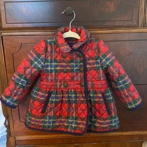 Ralph Lauren Tartan Plaid Christmas coat